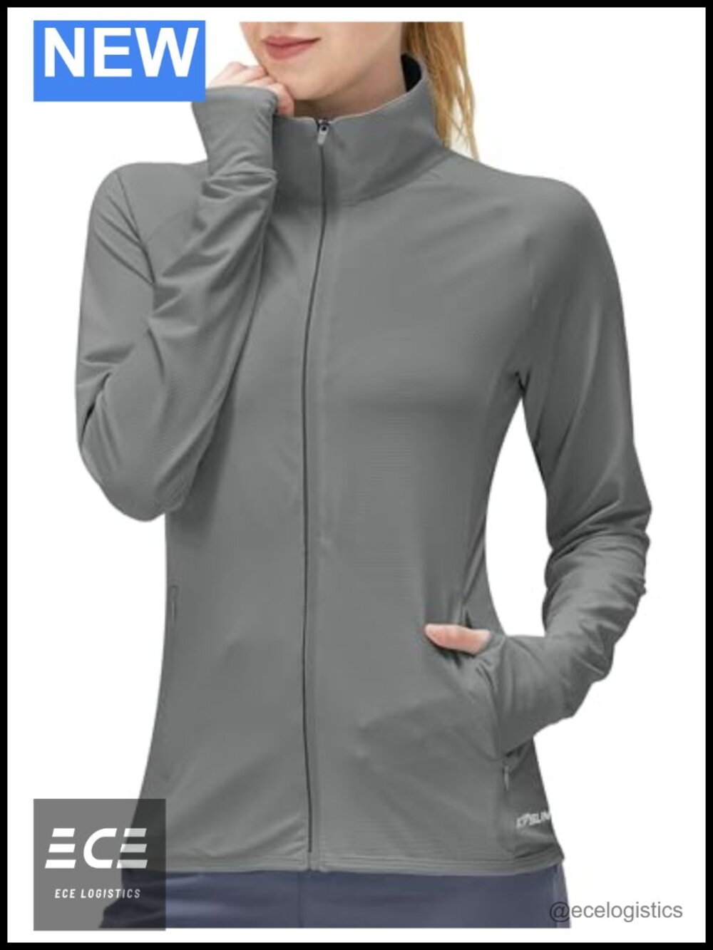 Women's UPF 50+ Sun Protection Lightweight Athletic Jacket Full Zip
